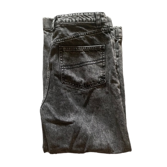 ASOS COLLUSION x 007 High-Rise Wide Legged jeans in Washed Black Fits like SzSm - Picture 5 of 8